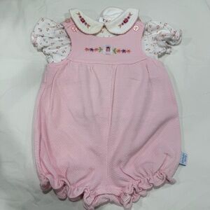 Y2K First Moments Floral & Lady Bug Baby Outfit Size 6-9 months